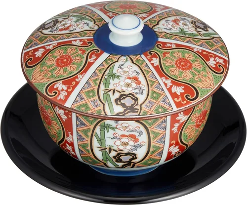 Vista 4 de RAO3Z Bol pequeño Ranchant, multicolor, diámetro 4.7 x 2.2 pulgadas (4.7 x 2.2 in), Nishikko Imari Arita Ware fabricado en Japón