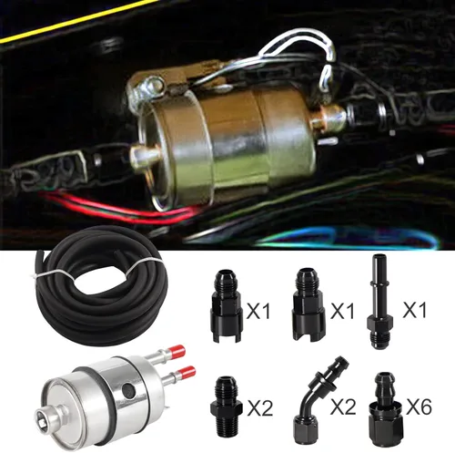 Vista 7 de Kit de adaptador de conexión de línea de inyección de combustible Htostar Racing EFI FI con filtro/regulador 58 PSI compatible con C5 Corvette