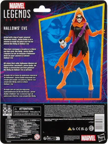 Vista 8 de Marvel Legends Series Hallows' Eve, Spider-Man Comics Figura de acción coleccionable de 6 pulgadas Marvel Legends - Figura de acción retro de 6