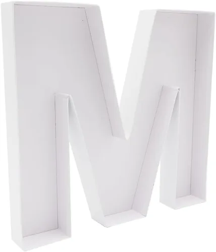 Vista 2 de [Usado] Bandeja de 12" de Cartón en Forma de Letra Rellenable de Papel Maché para Dulces de Cumpleaños de Charcutería (M)