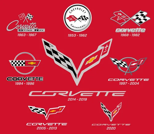 Vista 5 de JH DESIGN GROUP Chevy Corvette - Sudadera con capucha para hombre color rojo con cremallera C1 Thru C8 Rojo
