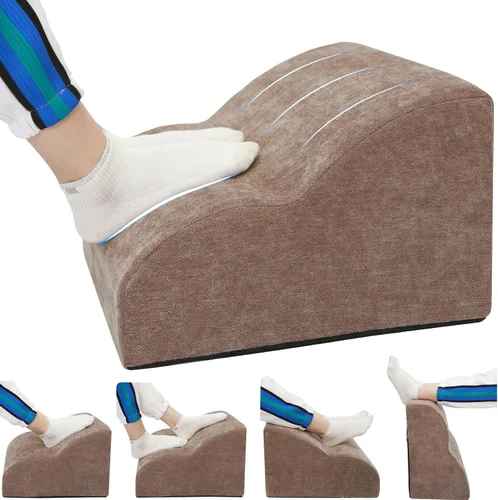 Vista 14 de Reposapiés para debajo del escritorio en el trabajo. Taburete de tres niveles multifuncional, con reposapiés lavable. para debajo del escritorio