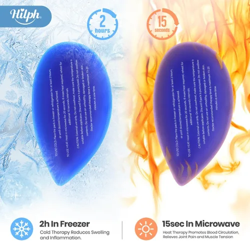 Vista 6 de Hilph Paquete de hielo facial Wisdom Teech, envoltura para la cabeza para cirugía oral facial, alivio del dolor para ATM, envoltura de hielo
