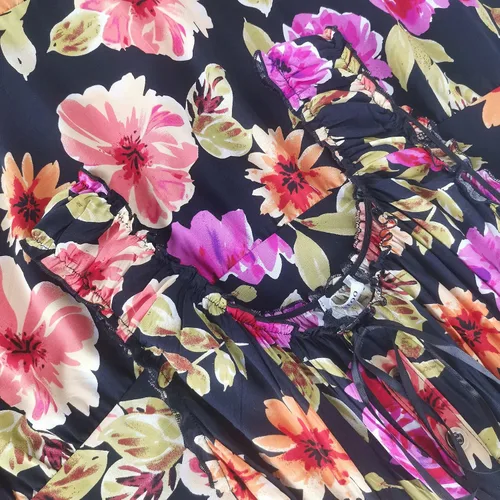Vista 6 de OSTOO Women's 2024 Summer Boho Floral Print Tiered Casual Flowy Long Maxi Dress