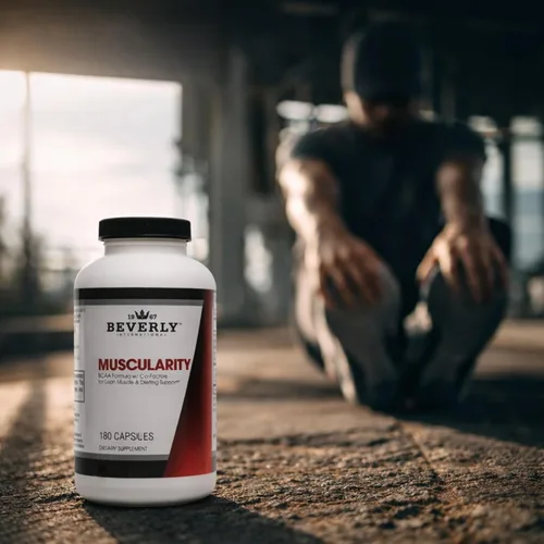 Vista 7 de Beverly International Muscularidad, Fórmula BCAA Especial, 180 Cápsulas