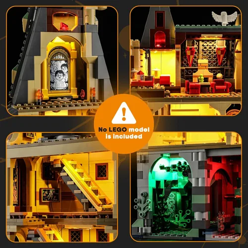 Vista 3 de LIGHTAILING Luz para Lego-76454 Hogwarts-Castle: La torre principal - Kit de iluminación LED compatible con el modelo de bloques de construcción