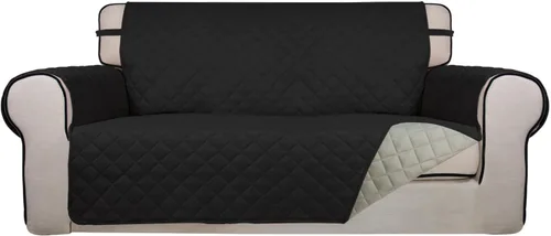 Vista 147 de PureFit - Funda de sofá acolchada reversible, protector de muebles impermeable, funda de sofá lavable con espuma antideslizante y correas elásticas