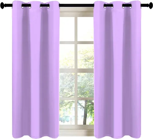 Vista 129 de LA PALMA Cortinas opacas con aislamiento térmico y ojales, para sala de estar, dormitorio, paquete de 2 paneles