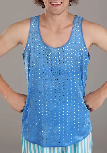 Vista 5 de Adult Blue Richard Simmons Costume