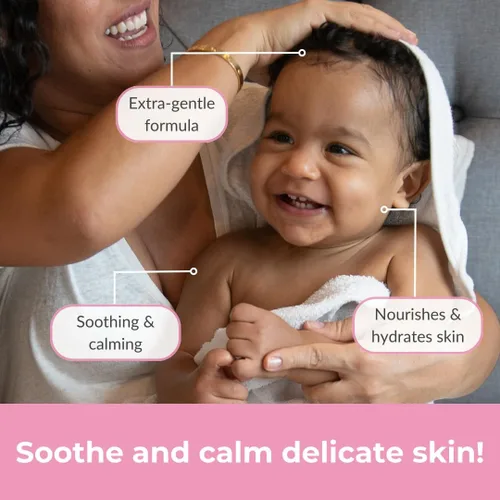 Vista 5 de Love Ur Curls - LUCK Baby Head to Toe Wash, suave y sin desgarros, aprobado por pediatra, gel de baño y champú suave sin fragancia ultra suave, todo
