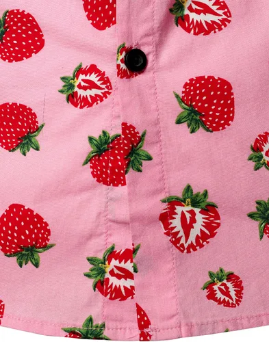 Vista 4 de Jogal - Camisa hawaiana, de manga corta, con botones, de algodón, para hombre
