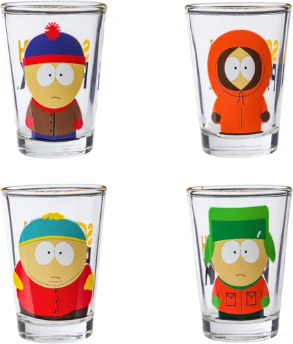 Vista 37 de Silver Buffalo Avatar the Last Airbender con Aang, Katara, Toph, Appa y Momo - Paquete de 4 mini vasos, 1.5 onzas
