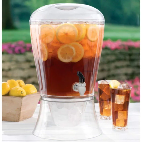 Vista 2 de CreativeWare Dispensador de bebidas de 3 galones - Dispensador de bebidas de polipropileno, transparente