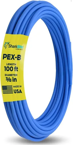 Vista 17 de SharkBite 1/2 pulgada x 100 pies azul PEX-B, tubería de agua flexible PEX para fontanería, U806B100