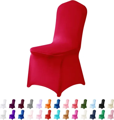 Vista 23 de Funda de elastano para silla, 12 unidades, fundas para silla, fundas para sillas de sala de estar, funda extraíble lavable y elástica para silla