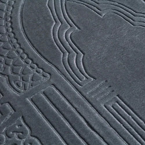 Vista 5 de Alfombra de oración musulmana con cuentas de oración Tasbih, suave y grande para oración islámica mate, alfombrilla de oración islámica acolchada