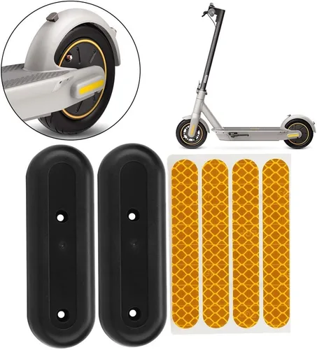 Vista 5 de Cubierta protectora para cubo de rueda y calcomanías reflectantes, carcasa protectora E-Scooter con adhesivo reflectante para G30