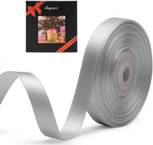 Vista 62 de Cinta de satén verde manzana de doble cara de color sólido de 1/2 pulgada x 25 yardas, cintas perfectas para manualidades, decoración de bodas