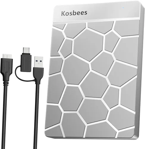 Vista 10 de Discos duros externos de 500 GB, disco duro portátil para Windows, disco duro externo ultradelgado, compatible con PC, MAC, laptop, PS4, Xbox one