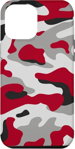 Vista 26 de red camo Print red and Black Camoflage Pattern Phone Case for iPhone 17