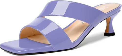 Vista 10 de SKYSTERRY Sandalias de tacón bajo con punta abierta para mujer, con tacón bajo, de 2 pulgadas Beige