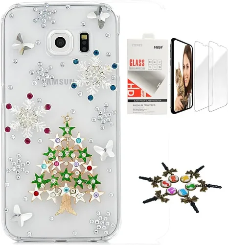 Vista 17 de Funda para Galaxy Note 8, elegante, hecha a mano en 3D [serie brillante], diseño de lazo grande compatible con Samsung Galaxy Note 8 con protector
