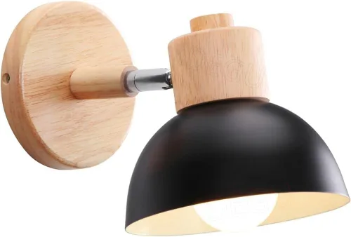 Vista 14 de Adjustable Scandinavian Wall Lamp E27 Lighting Fixture Retro Industrial Style for Bedroom Living Room Hallway(Amarillo,1 Pieza)