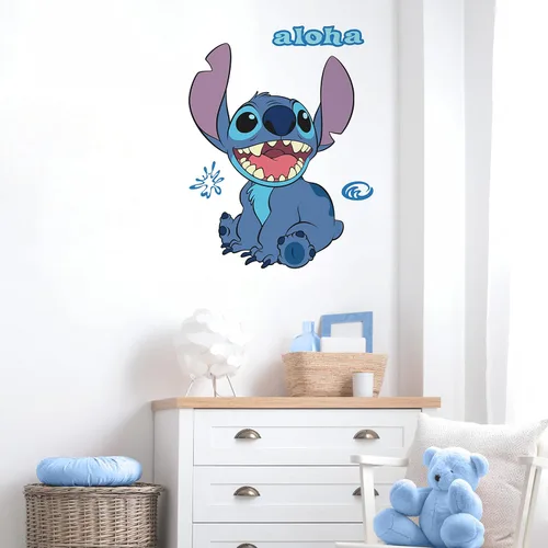 Vista 7 de Calcomanías de pared gigantes de Disney Stitch para despegar y pegar de RoomMates, RMK5110GM
