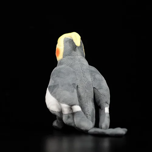 Vista 8 de lilizzhoumax Cockatiel - Juguete de peluche de loro de imitación, juguete de peluche de pájaro de simulación, regalos suaves Kawaii para niños, Gris