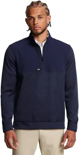 Vista 14 de Under Armour Sudadera Drive Storm con media cremallera para hombre (001) Negro / Blanco