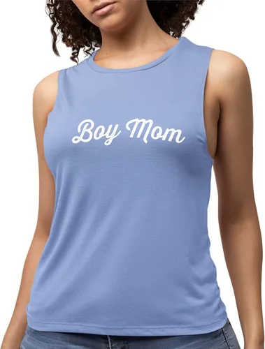 Vista 2 de The Peach Blossom Boy Mom - Camiseta sin mangas para mujer