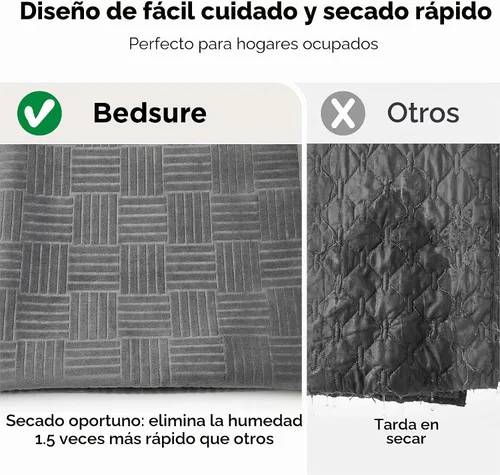 Vista 7 de Bedsure Funda de cama impermeable lavable para perros, manta impermeable para sofá y cama individual, protector ligero de muebles para mascotas