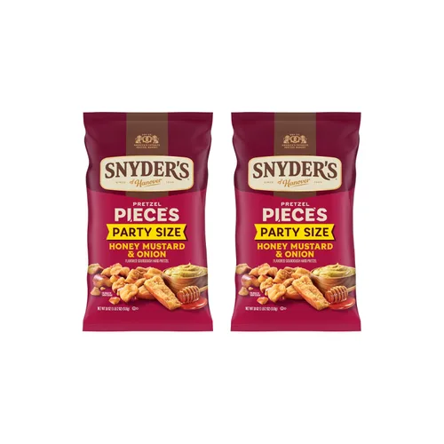 Vista 7 de Snyder's of Hanover Piezas de pretzel, miel mostaza y cebolla, 3.25 oz, 6
