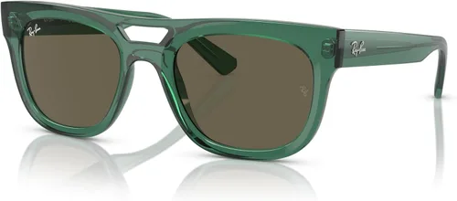 Vista 2 de Ray-Ban Unisex Sunglasses Black Frame, Dark Green Lenses, 54MM