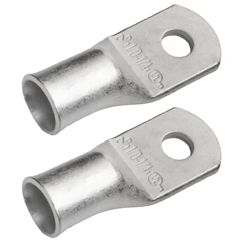 Vista 90 de SELTERM 5 piezas terminales de cable de cobre estañado 1/0 AWG perno de 1/2", extremos de cable de batería, terminales de anillo, conectores
