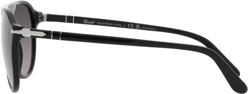Vista 4 de Persol mens Po3302s Aviator Sunglasses Polarizado degradado negro/gris