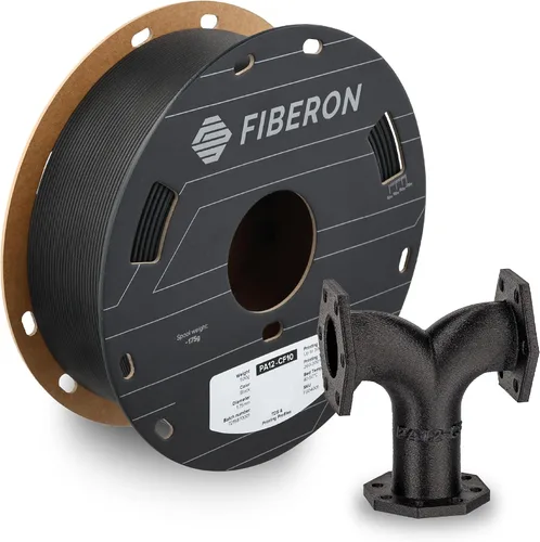 Vista 11 de Polymaker Fiberon ASA-CF08 Filamento ASA de fibra de carbono de 0.07 in 4.370 - 0.07 in Fiberon Asa-cf08 Negro 1.1 lbs (Código hexagonal: #000000)