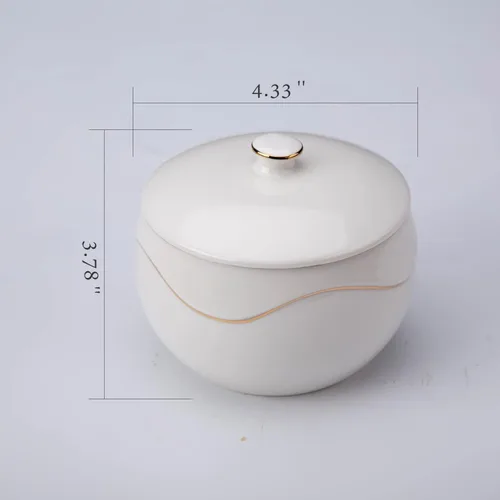 Vista 6 de KITCHENDAO Azucarero de porcelana con tapa y cuchara, sin polvo, recipiente de cerámica para encimera, cocina, café, lavavajillas, horno