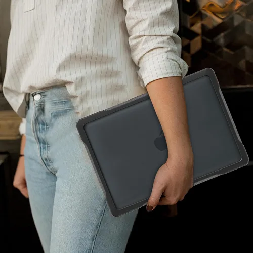 Vista 8 de Batianda Funda 4 en 1 Ultimate para MacBook Pro de 13 pulgadas 2022 2020 modelo A2338 M2 M1 Chip A2251 – Carcasa de armadura resistente translúcida