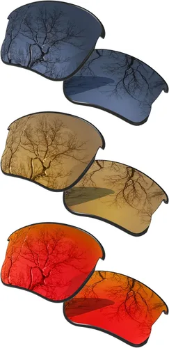 Vista 30 de ToughAsNails Juego de 3 lentes polarizadas de repuesto para Oakley Flak Jacket XLJ Pack