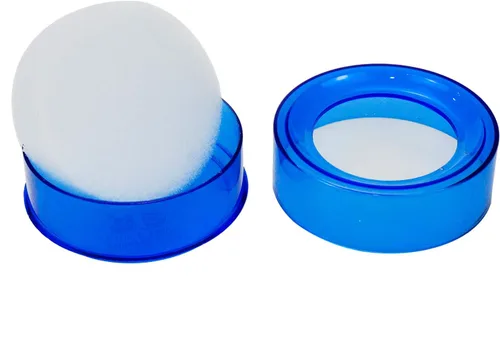 Vista 3 de Humedecedor de esponja de escritorio 2.7 pulgadas de diámetro azul 3 piezas