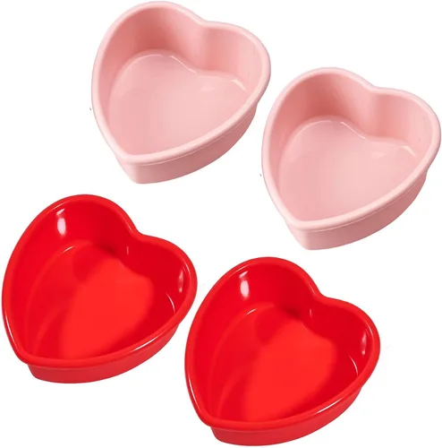Vista 11 de Mini molde de silicona de 4 pulgadas para tartas de corazón, paquete de 2 moldes antiadherentes para el día de San Valentín, aniversario