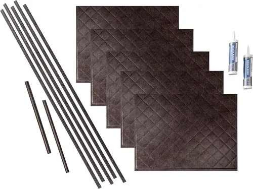 Vista 13 de FASÄDE Kit de protector de vinilo decorativo acolchado de 15 pies cuadrados en plata argente