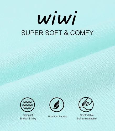 Vista 5 de WiWi Bamboo Viscose Pajamas Set for Women Soft Long Sleeve Pj Sleepwear Knit Jammies Pants Lounge Sets Loungewear S-XXL