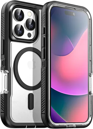 Vista 11 de AICase Funda para iPhone 13 Pro Max [compatible con Magsafe], protección magnética resistente contra caídas, cuerpo completo, a prueba de golpes, a