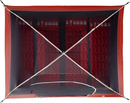 Vista 8 de Sierra Designs Alpenglow - Tienda de campaña para acampar construida con tecnología Twilight para bloquear el 98% de los rayos solares, fácil