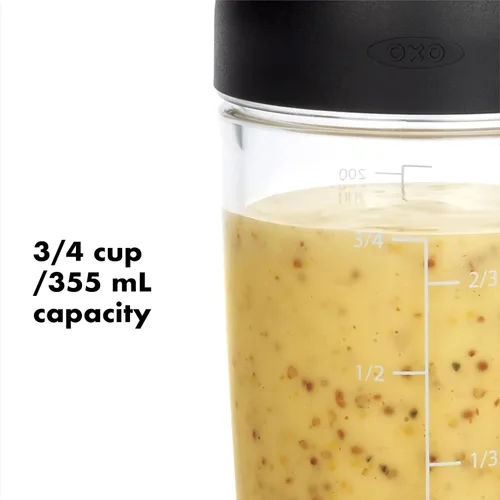 Vista 9 de OXO Good Grips - Molinillo de ensalada grande + paquete de coctelera de aderezo para ensaladas