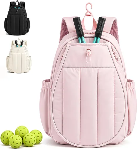 Vista 10 de Bolsa de pickleball, mochila deportiva grande con compartimento para zapatos para hombres y mujeres