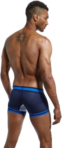 Vista 6 de JOCKMAIL Ropa interior de malla para hombre, pantalones cortos de entrepierna transpirable, ropa interior para hombre