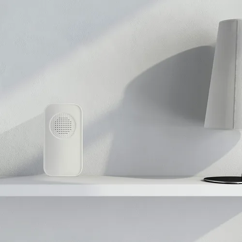 Vista 9 de Newhouse Hardware WCMB - Kit de timbre inalámbrico con batería blanca Timbre de puerta funciona con pilas, timbre de timbre para aula, hogar